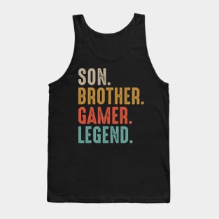 Christmas Gift For Gaming Teenage Boys & Kids Gamer Brother Tank Top